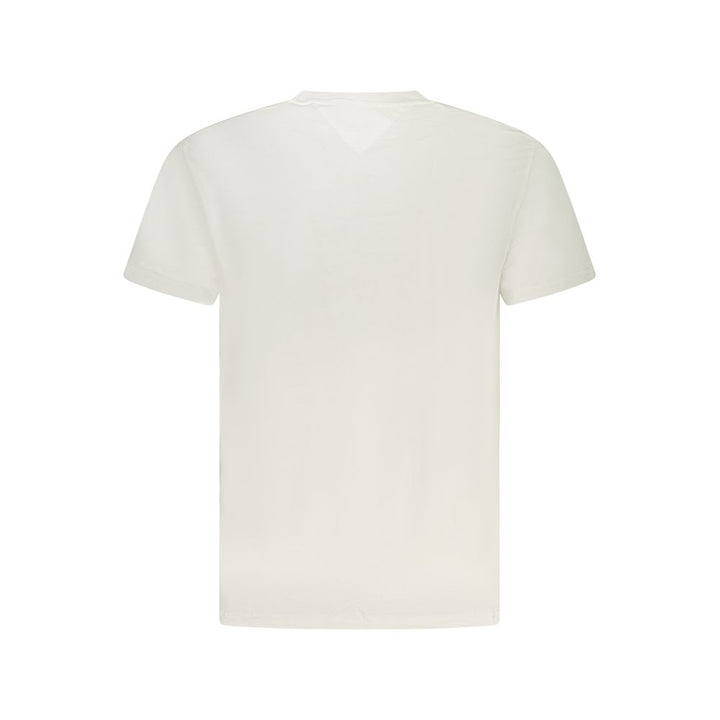 White Cotton Men T-Shirt