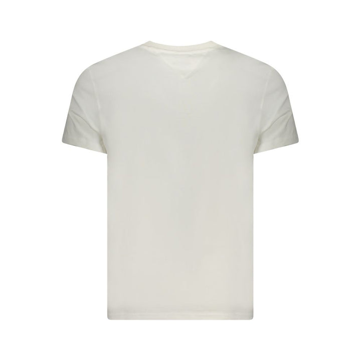 White Cotton Men T-Shirt