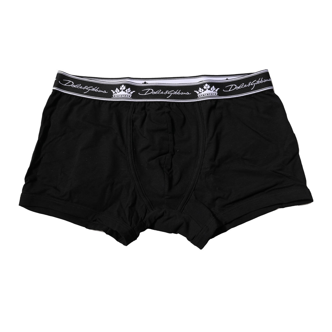 Black Cotton Stretch Regular Boxer Underwear