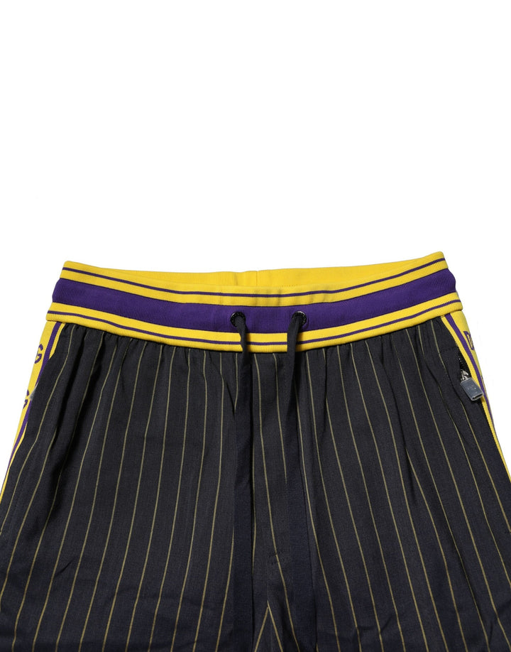 Multicolor Stripes Wool Jogger Pants