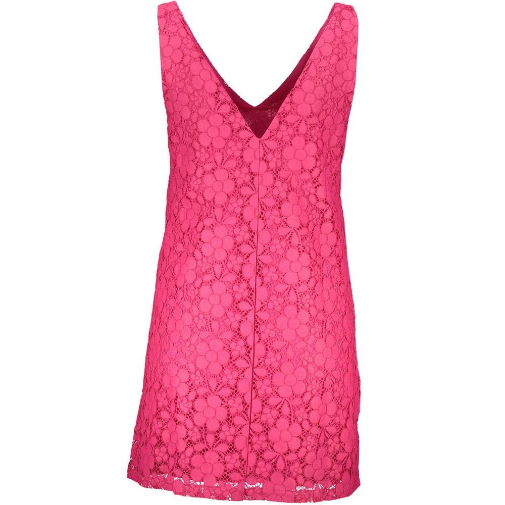 Pink Viscose Women Dress