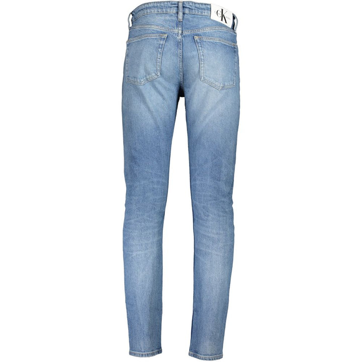 Light Blue Cotton Men Jeans