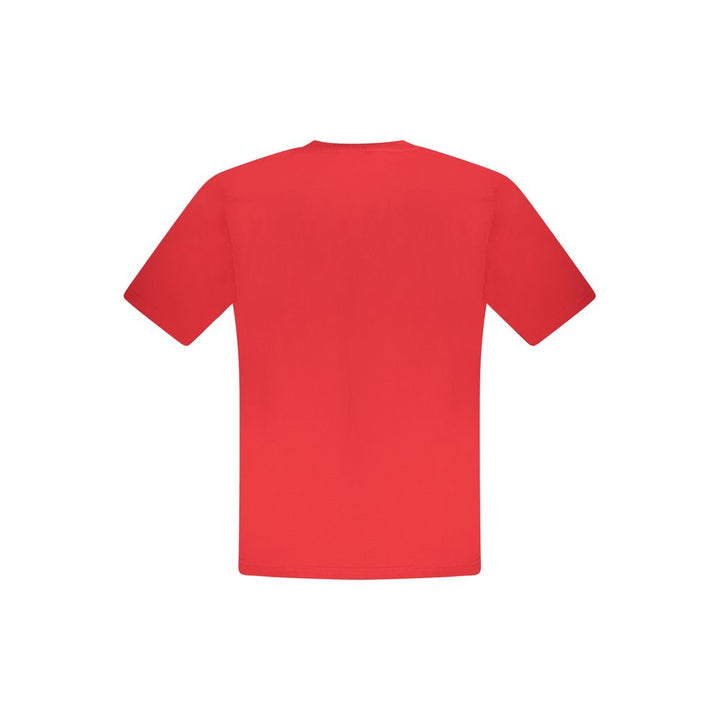 Red Cotton Men T-Shirt