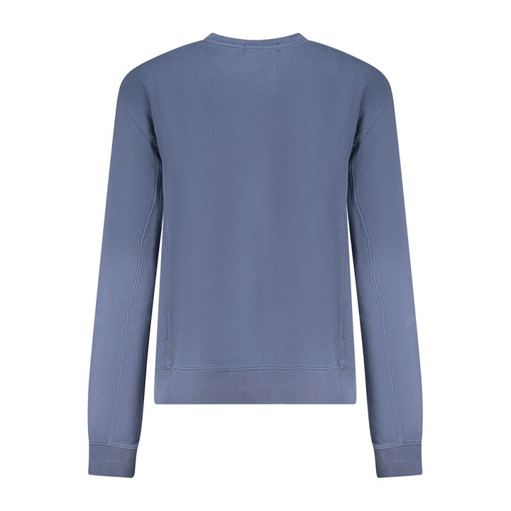 Blue Cotton Women Sweater