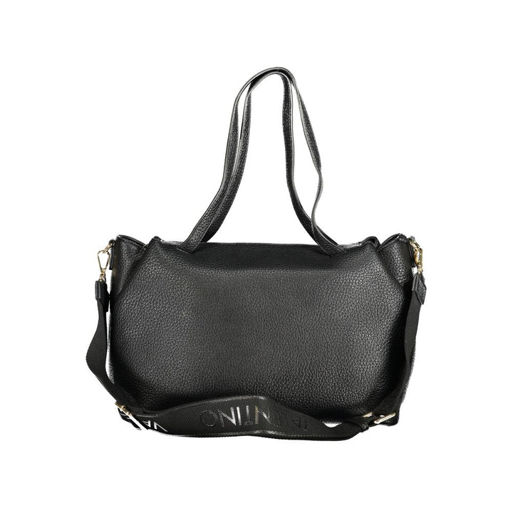 Black Polyethylene Women Handbag
