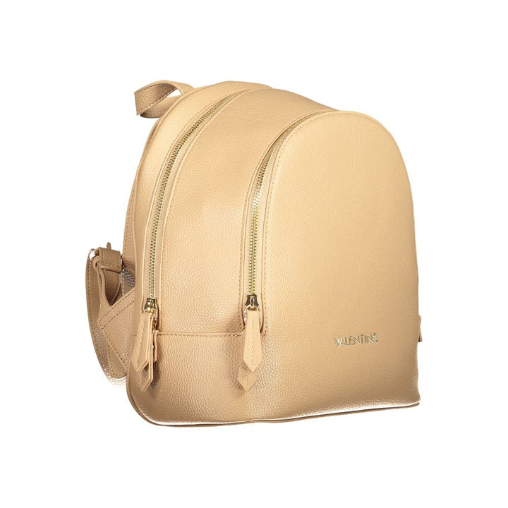 Beige Polyethylene Backpack