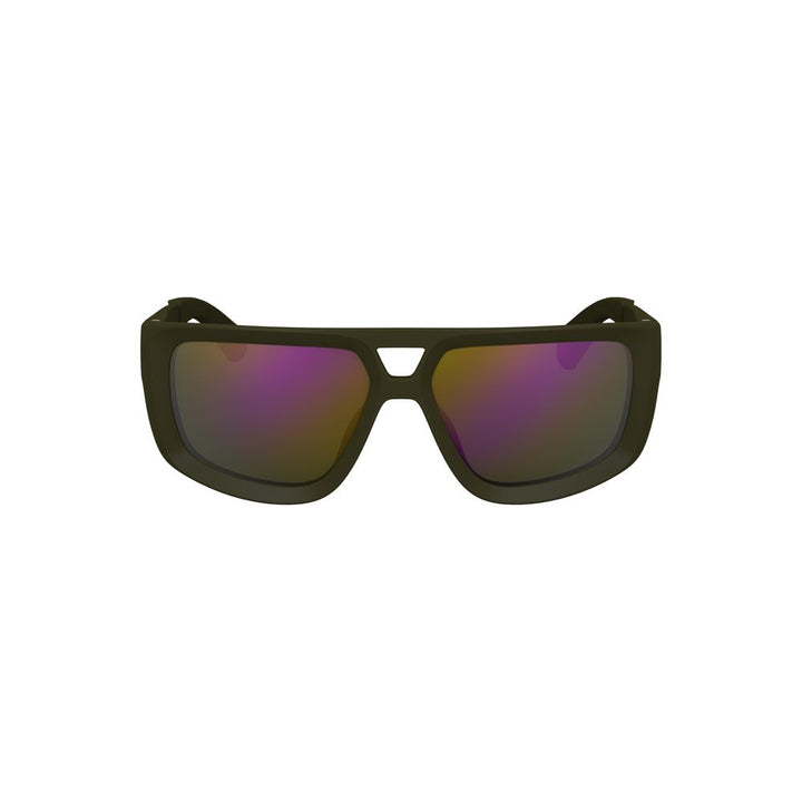 Green Plastic Mens Sunglasses