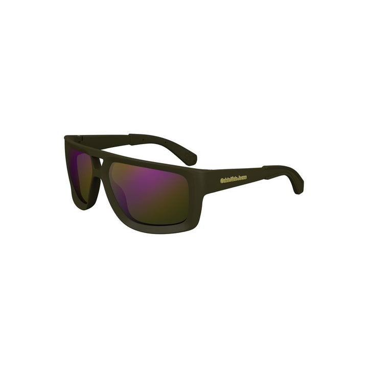 Green Plastic Mens Sunglasses