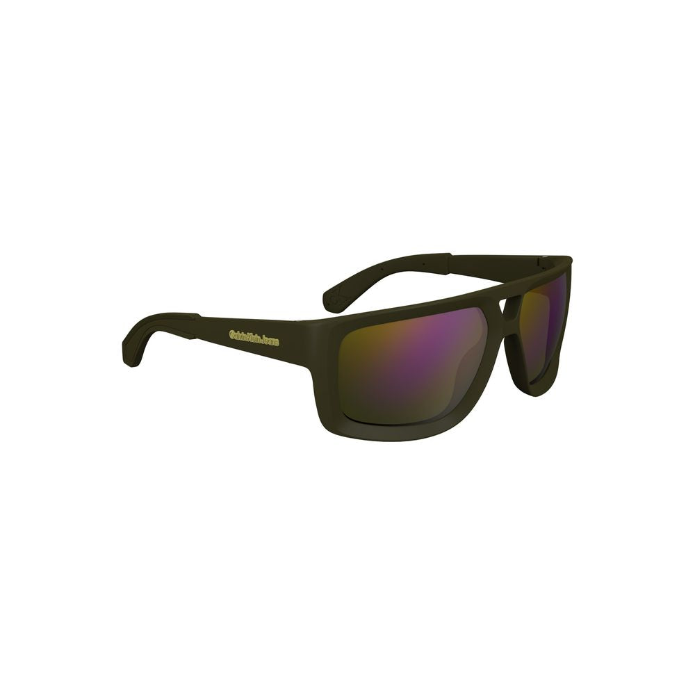 Green Plastic Mens Sunglasses