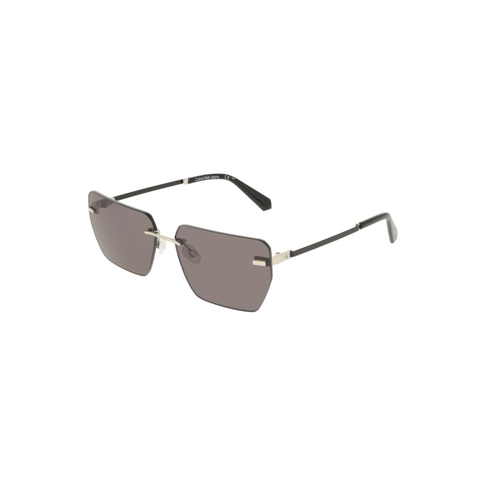 Gray Metal Men Sunglass