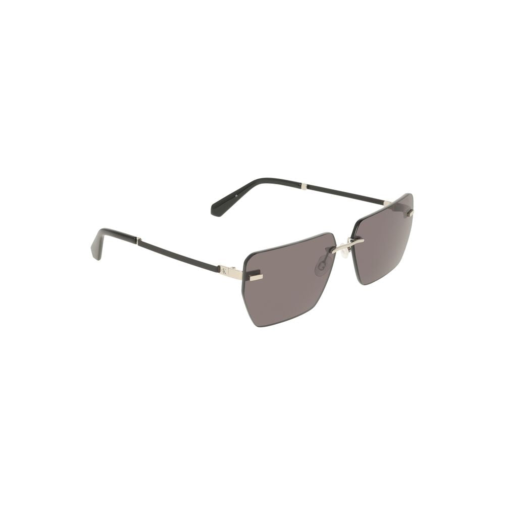 Gray Metal Men Sunglass