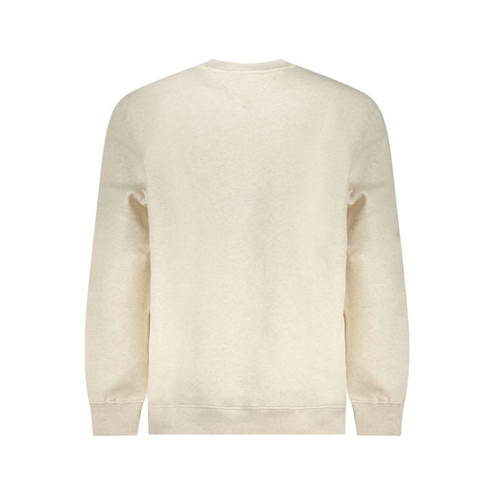 Beige Cotton Men Sweater