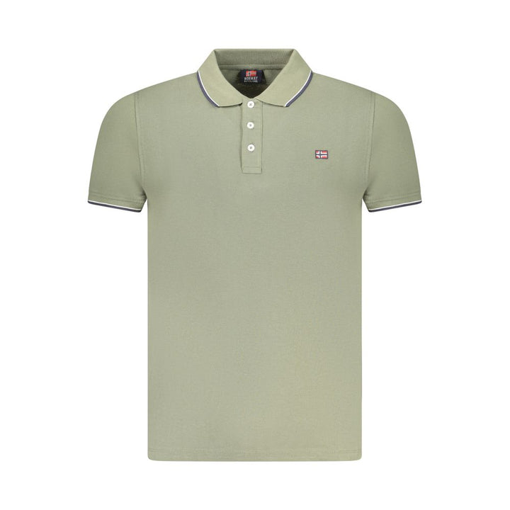 Green Cotton Polo Shirt