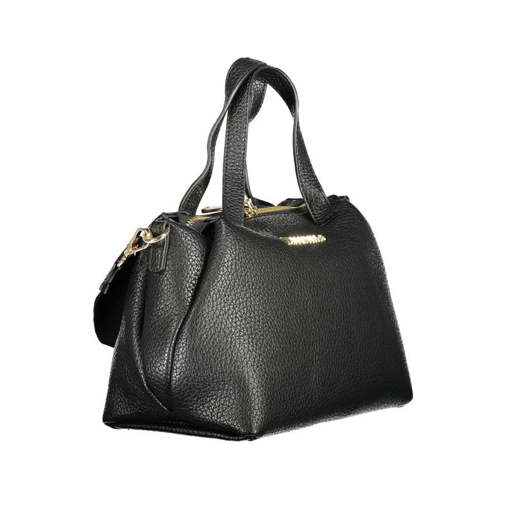 Black Polyethylene Women Handbag