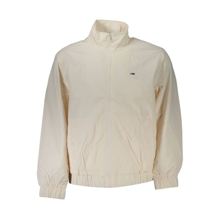 White Polyamide Men's Jacket