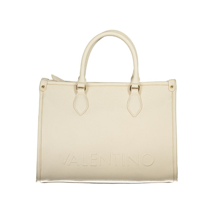 Beige Polyethylene Handbag