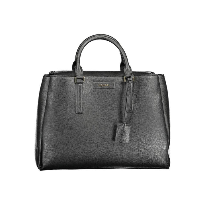 Black Recycled Polyester Women Handbag