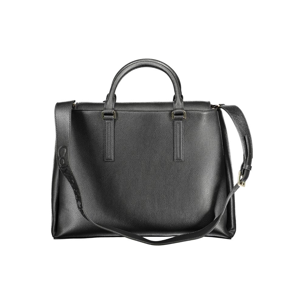 Black Recycled Polyester Women Handbag