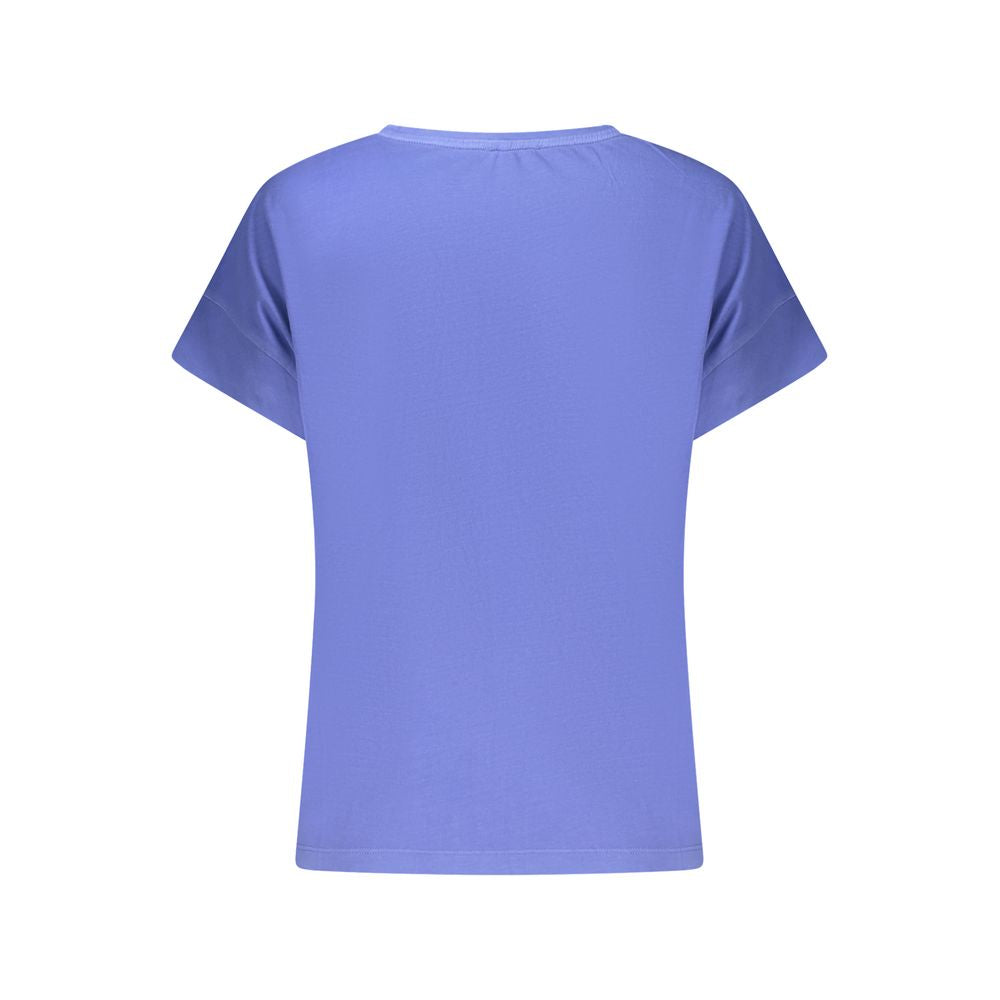 Blue Cotton Tops & T-Shirt
