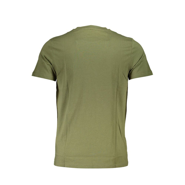 Green Cotton Men T-Shirt