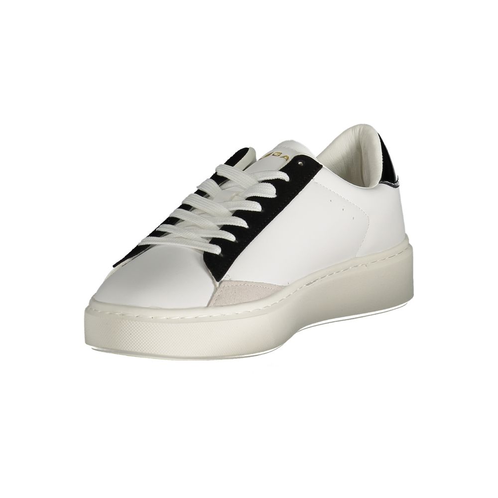 White Polyester Women Sneaker