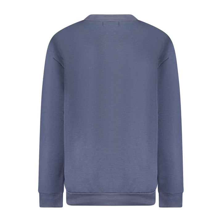 Blue Cotton Women Sweater