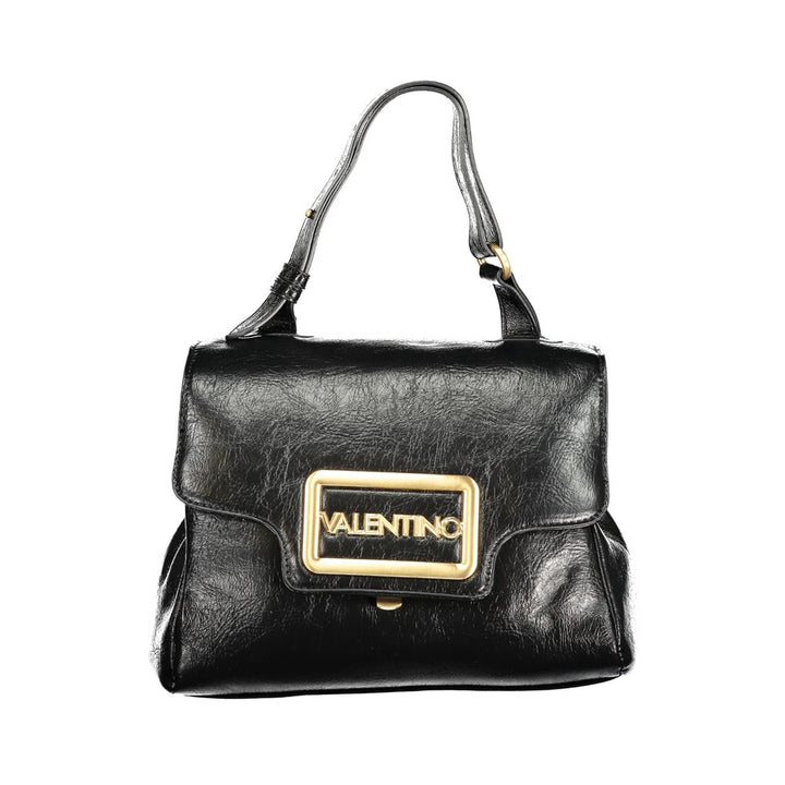 Black Polyethylene Women Handbag
