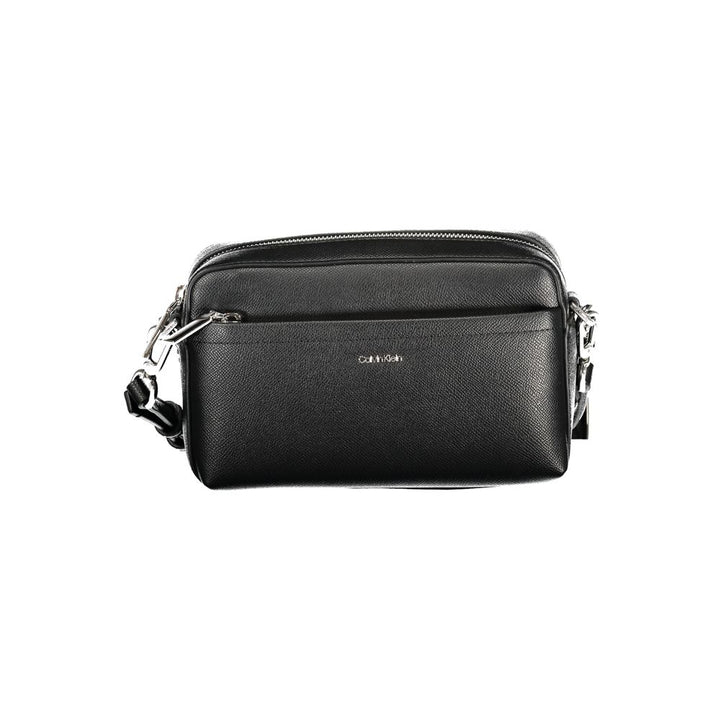 Black Polyethylene Women Handbag