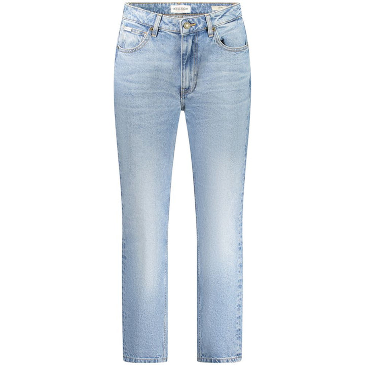 Light Blue Cotton Women Jeans