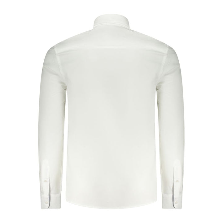 White Cotton Men Shirt