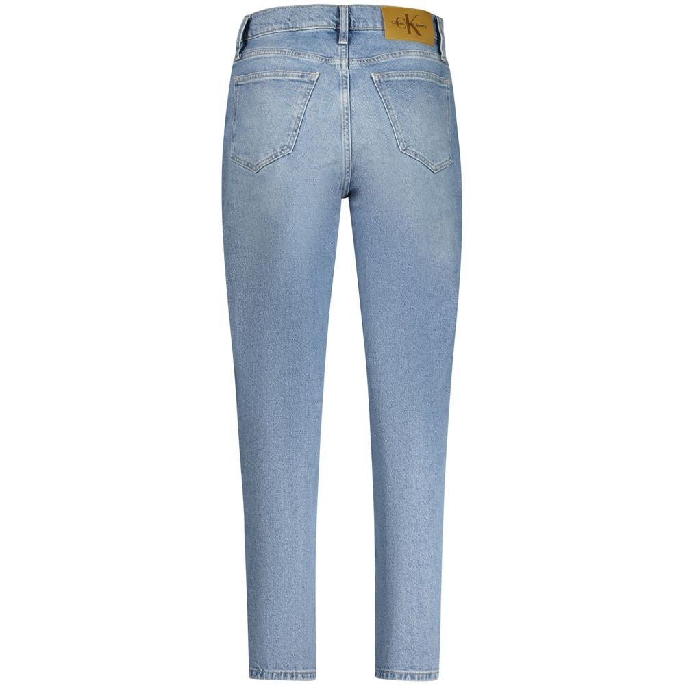 Light Blue Cotton Women Jeans
