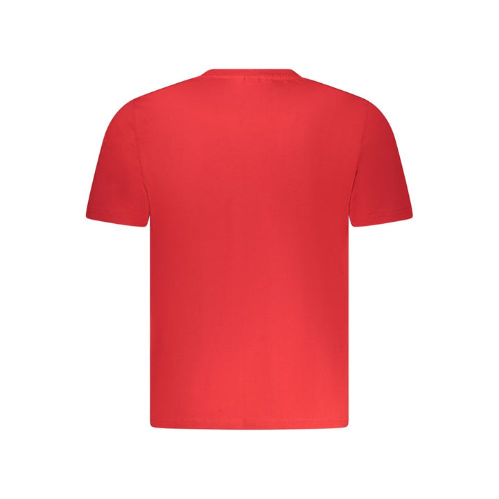 "Red Cotton Men T-Shirt"