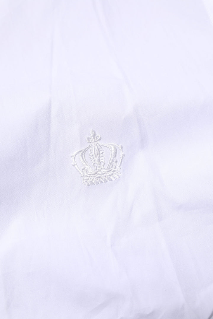 White Cotton GOLD Long Sleeves Formal Shirt