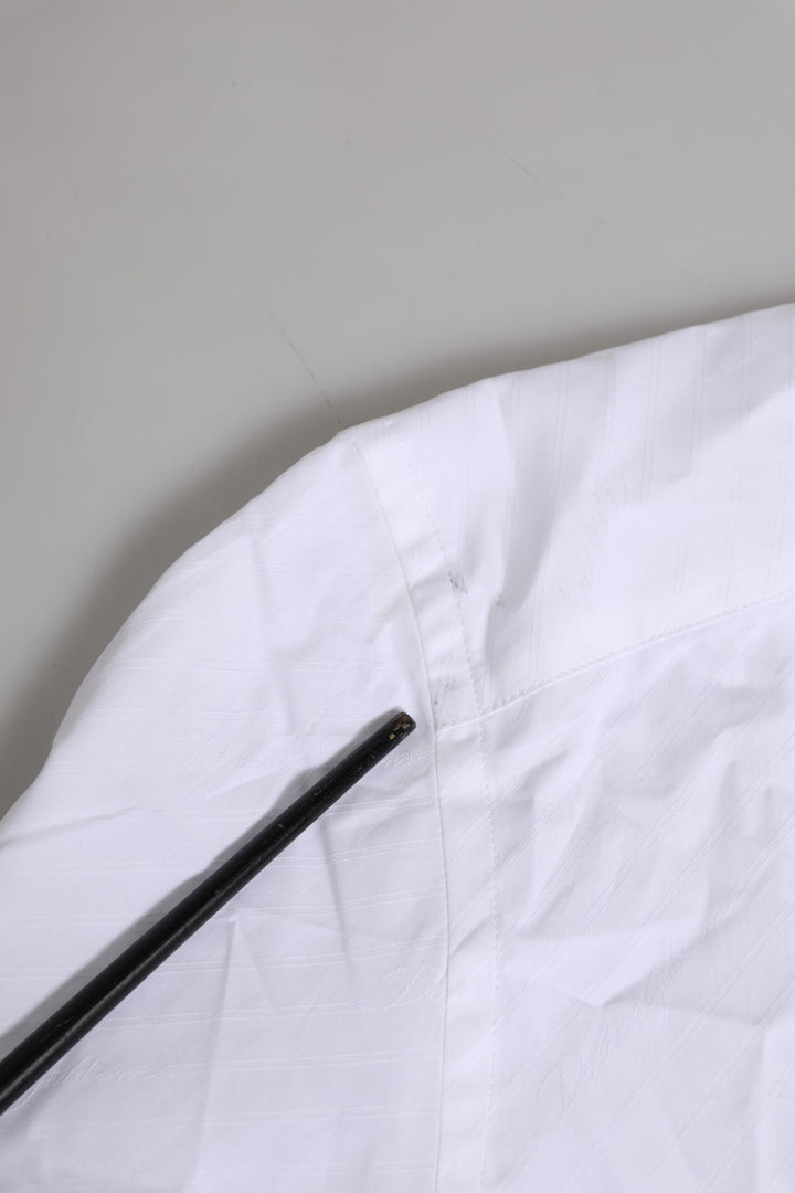 White Cotton GOLD Long Sleeves Formal Shirt