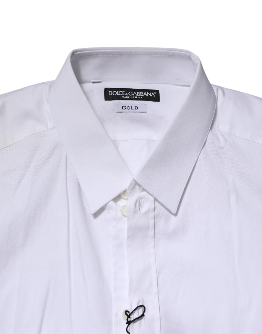 White Cotton GOLD Long Sleeves Formal Shirt