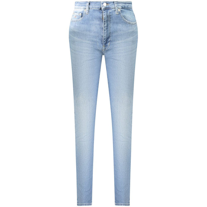 Blue Cotton Women Jeans