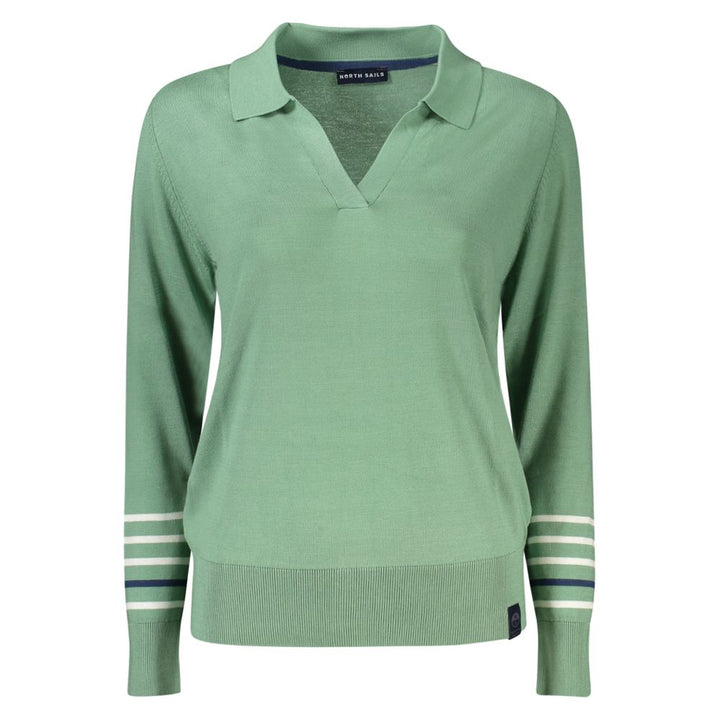 Green Cotton Women Sweater