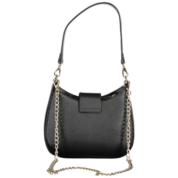 Black Polyethylene Women Handbag
