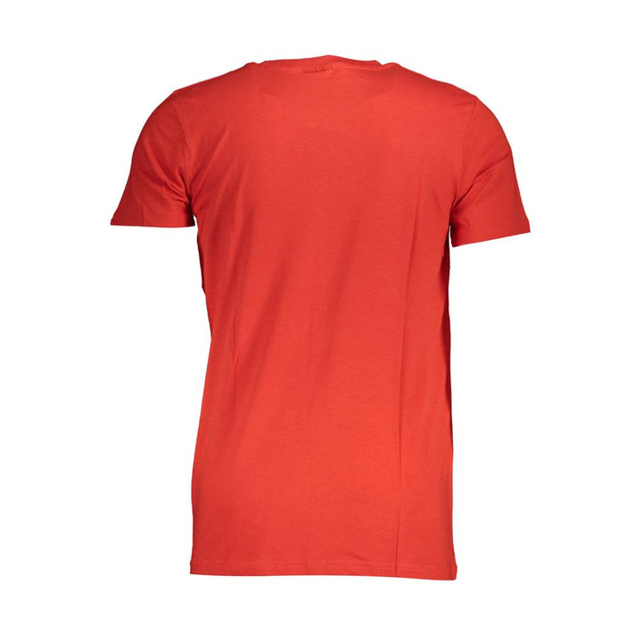 Red Cotton Men T-Shirt