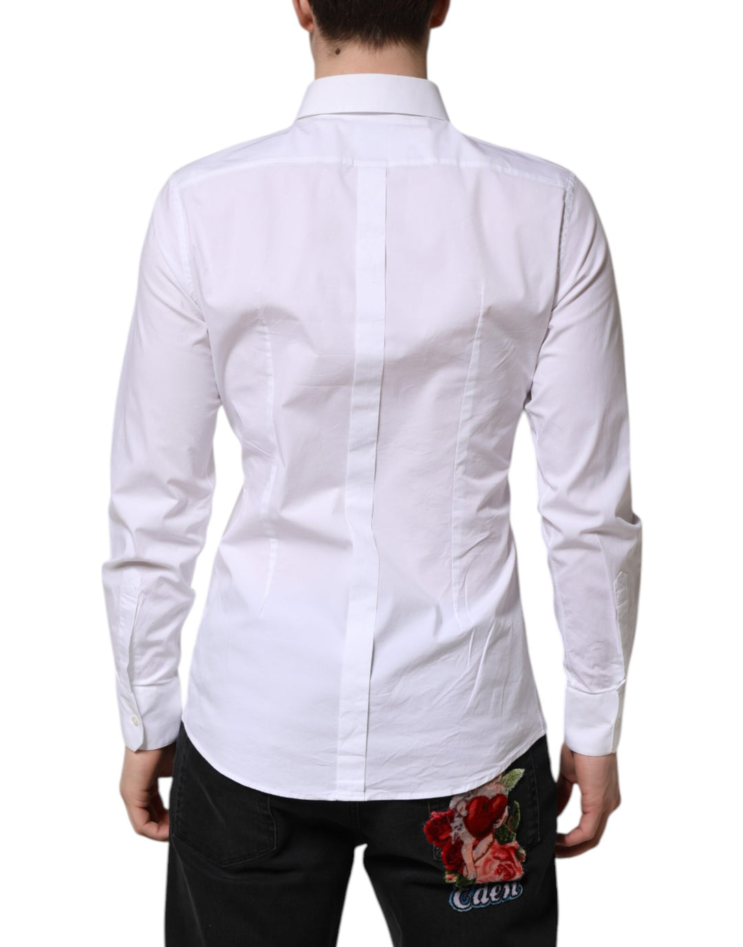 White GOLD Long Sleeve Dress Formal Shirt