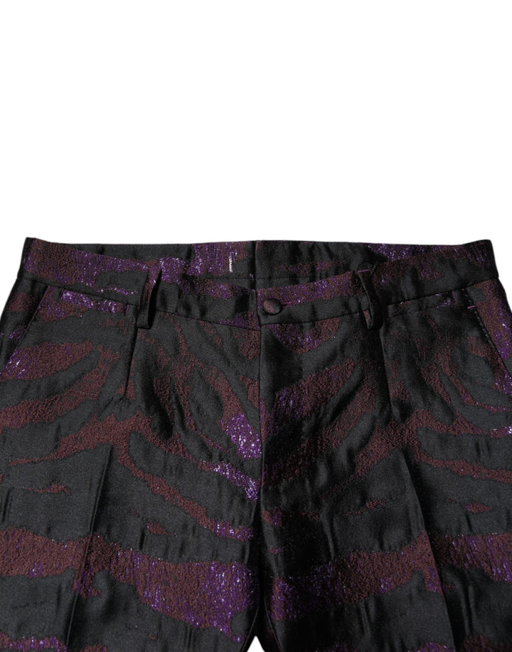 Multicolor Polyester Patterned Pants