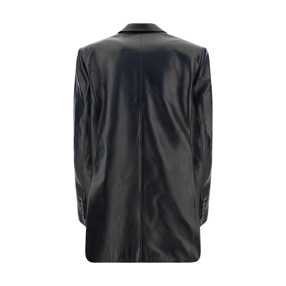 Leather Blazer Jacket