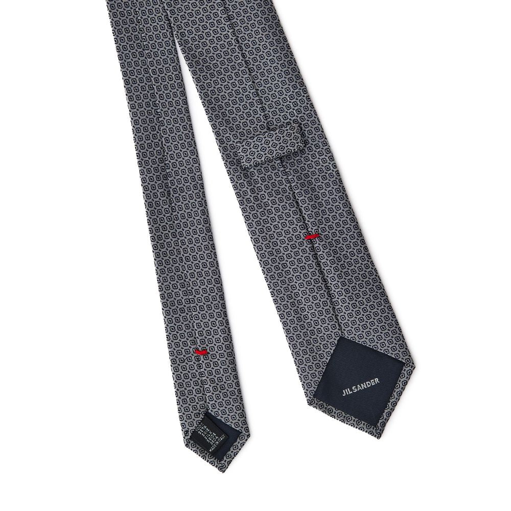 Gray Silk Ties & Bowty