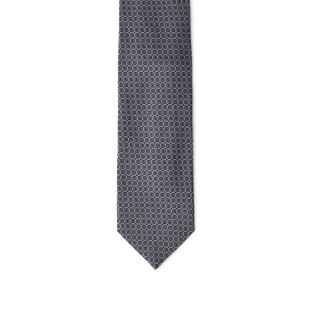 Gray Silk Ties & Bowty