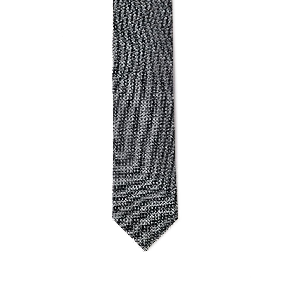 Gray Silk Ties & Bowty