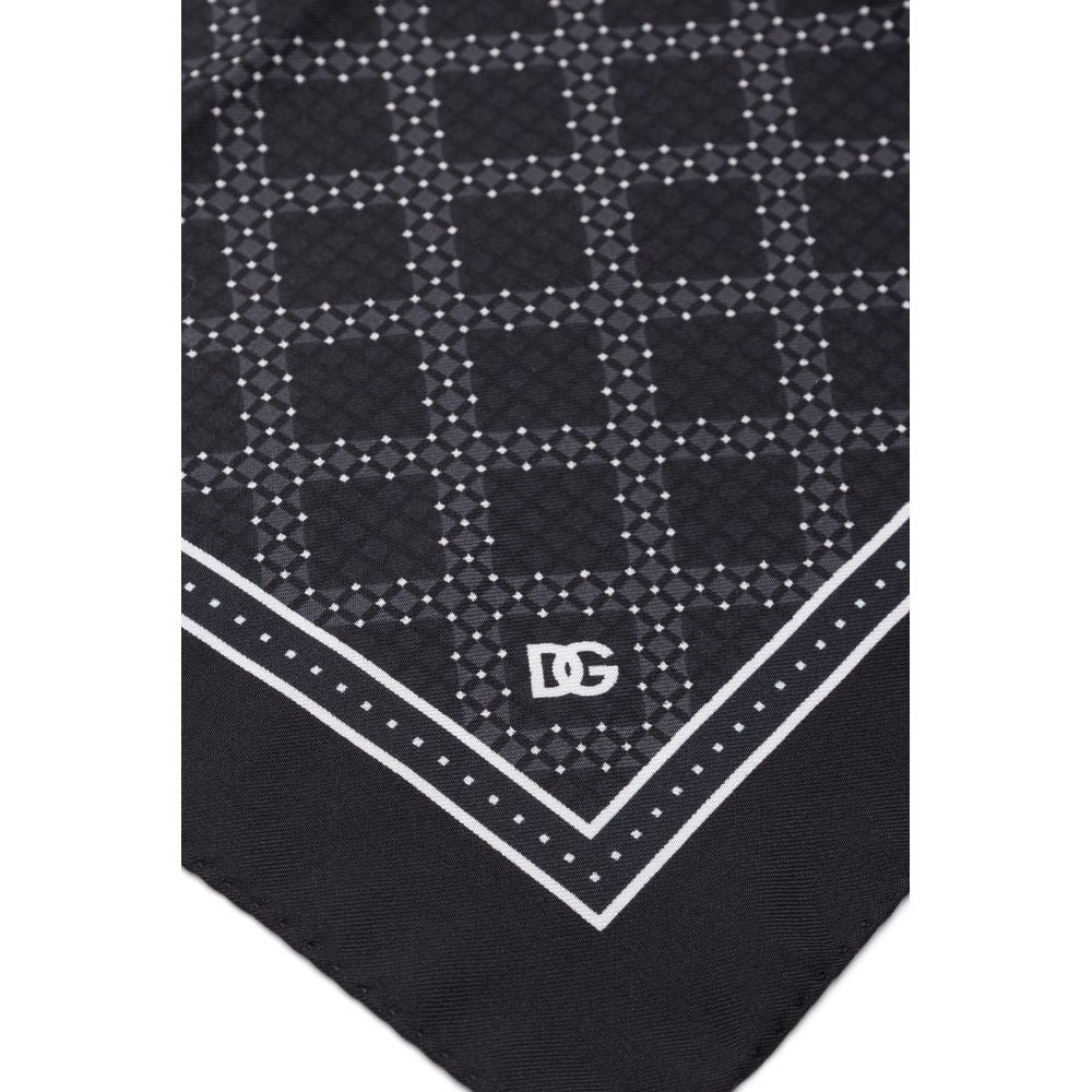 Black Silk Handkerchief