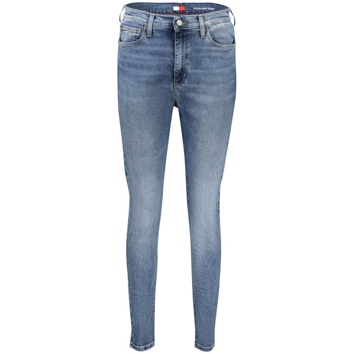 Blue Cotton Women Jeans