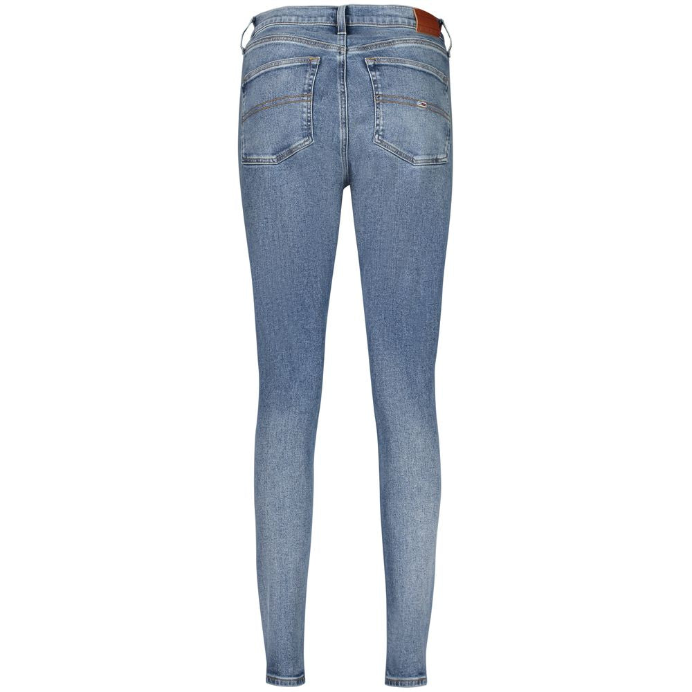 Blue Cotton Women Jeans