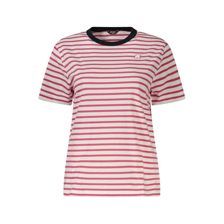 Pink Cotton Women T-Shirt