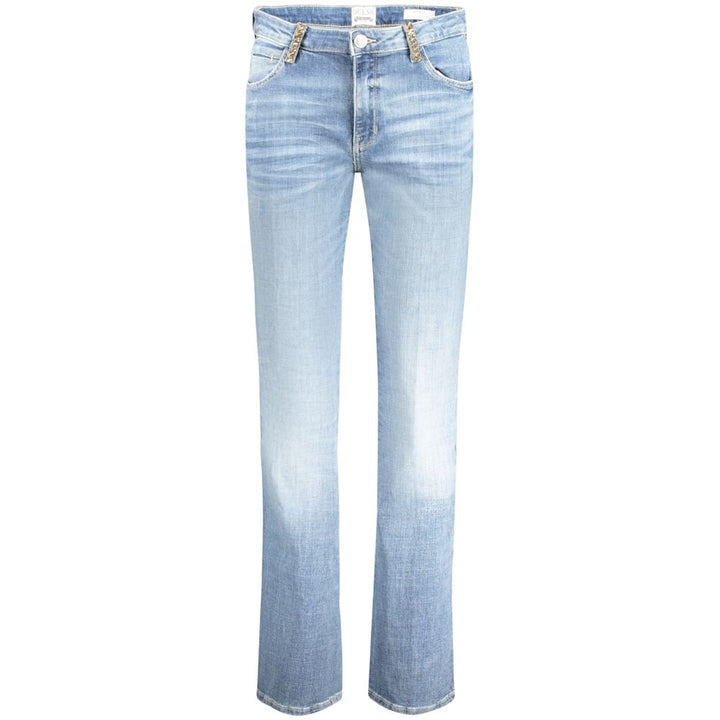 Light Blue Cotton Women Jeans